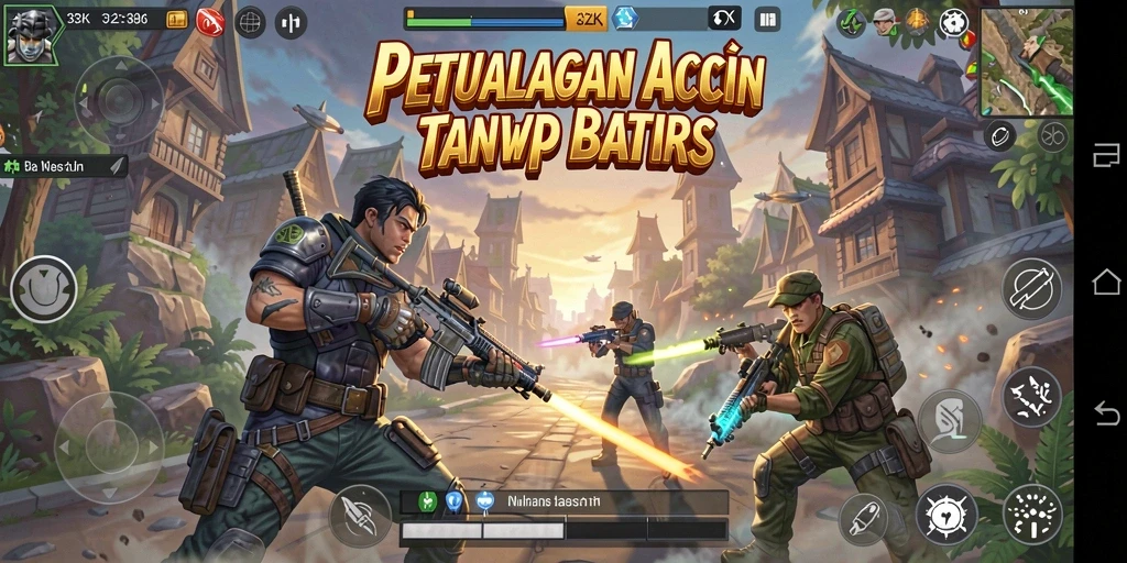 Tampilan aksi seru dalam gameplay 33ZK.
