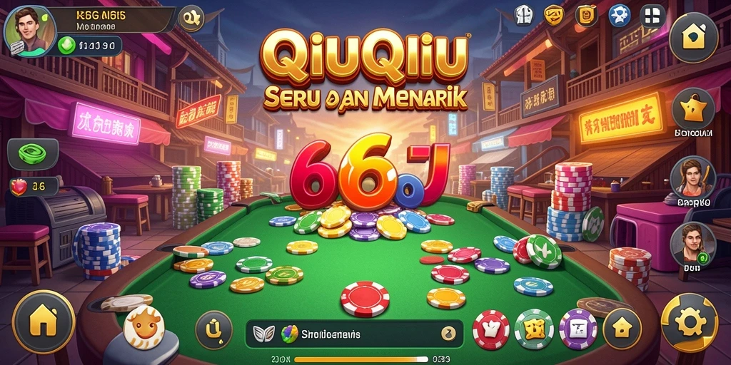 Tampilan gameplay QiuQiu yang menarik dan seru di 666J.