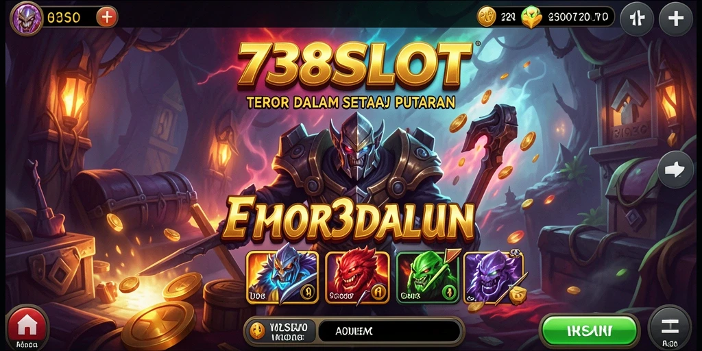 Screenshot menampilkan suasana mencekam dalam gameplay 738SLOT.