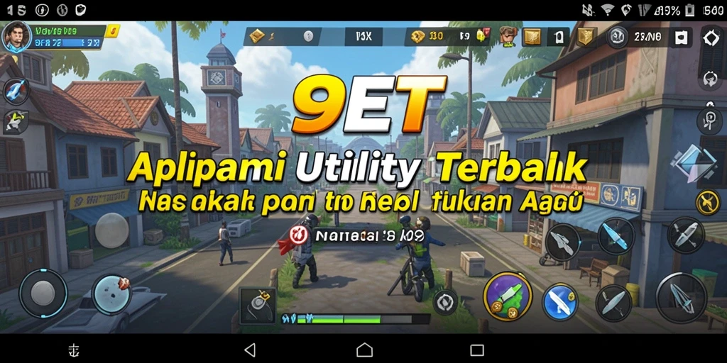 Screenshot utama 9ET menampilkan tampilan antarmuka aplikasi Utility yang sederhana dan fungsional.