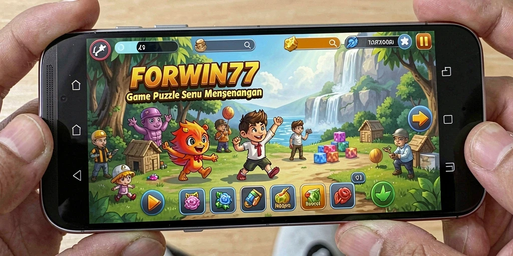 Screenshot gameplay FORWIN77 menampilkan berbagai tantangan puzzle yang menarik.