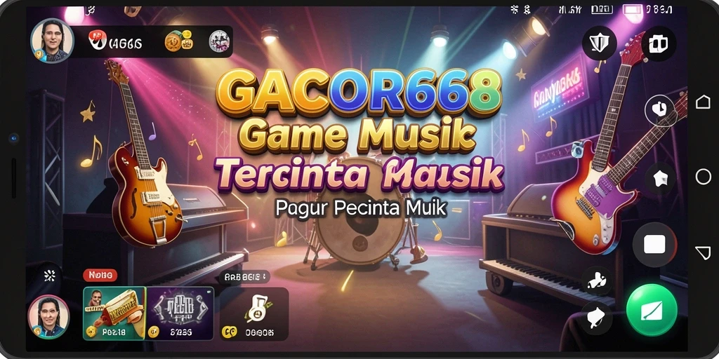 Screenshot GACOR668 menampilkan permainan musik yang seru dan interaktif.