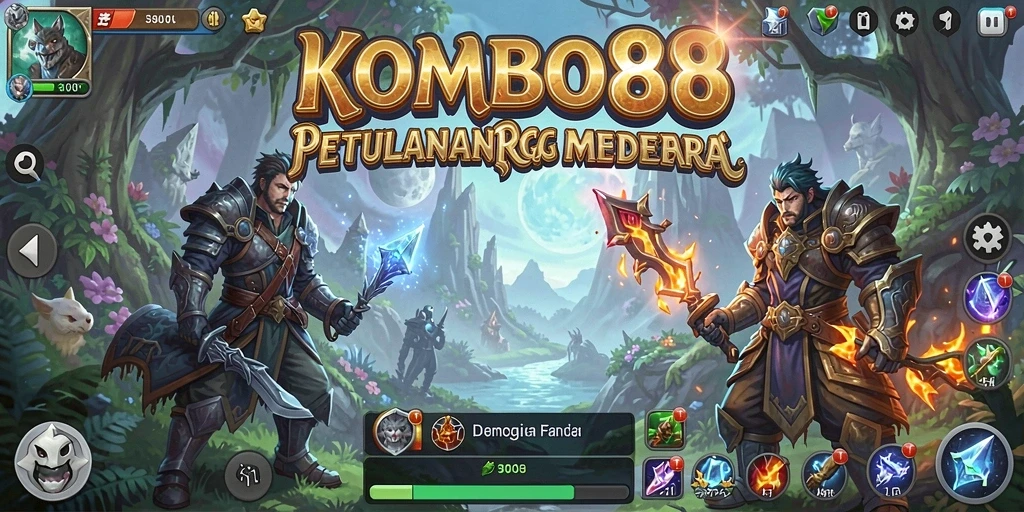 Screenshot gameplay RPG yang penuh aksi dan petualangan.