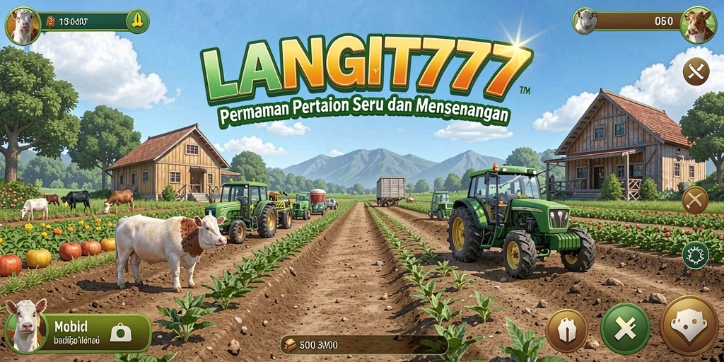 Tangkapan layar permainan LANGIT777 yang menampilkan aktivitas pertanian.