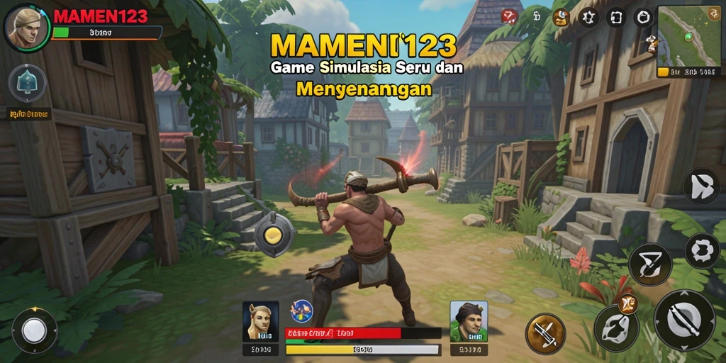 Screenshot gameplay MAMEN123 yang menampilkan suasana simulasi yang menarik.