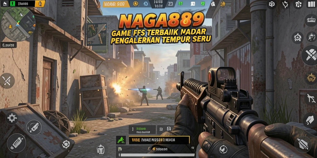 Screenshot menampilkan momen seru di medan tempur NAGA889.