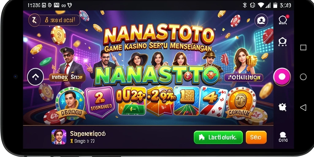 Tangkapan layar gameplay NANASTOTO yang menampilkan keseruan permainan Kasino.