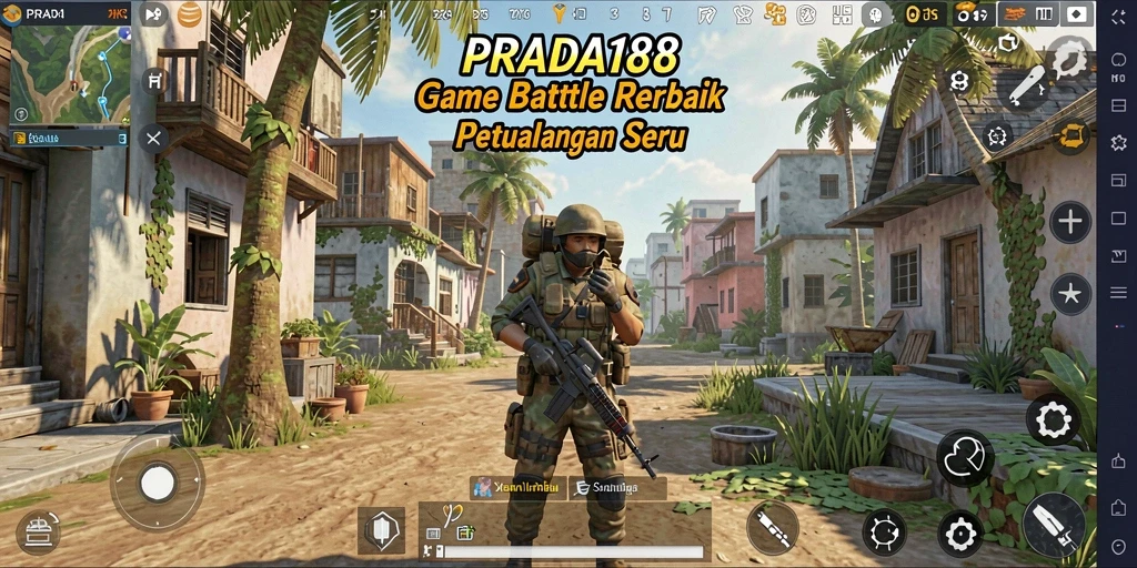Screenshot gameplay PRADA188 yang menampilkan aksi seru dalam Battle Royale.