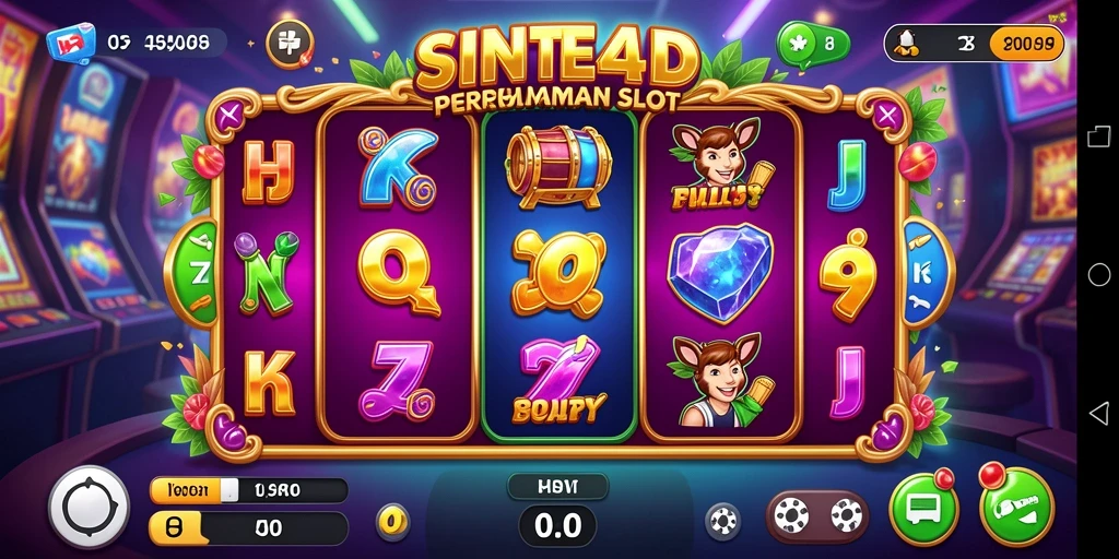 Tampilan gameplay menarik dari SINTE4D dengan fitur slot yang interaktif.