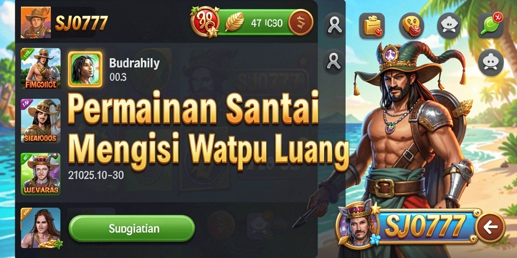 Tampilan gameplay SJO777 yang menarik dan menghibur.