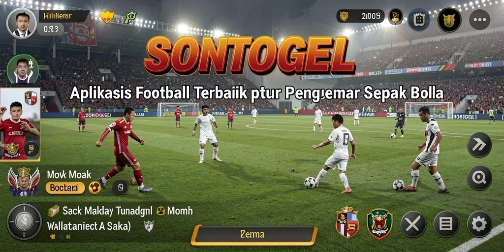 Tampilan gameplay menarik dari SONTOGEL yang penuh aksi sepak bola.