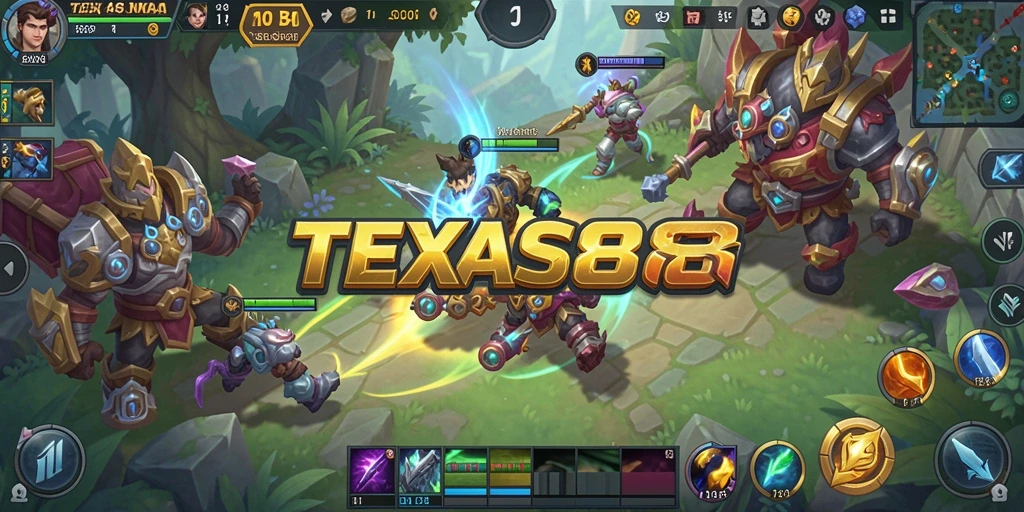 Screenshot dari gameplay MOBA yang seru dan menegangkan